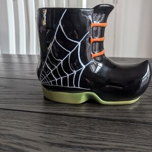 Yankee Candle Halloween Witch Boot Candle Holder NWT